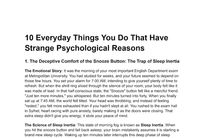 do professional psychology and human behavior blog writing